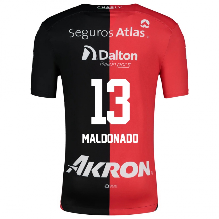 Kinder Maritza Maldonado #13 Rot Schwarz Heimtrikot Trikot 2024/25 T-Shirt Österreich