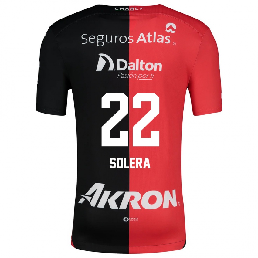 Kinder Daniela Solera #22 Rot Schwarz Heimtrikot Trikot 2024/25 T-Shirt Österreich