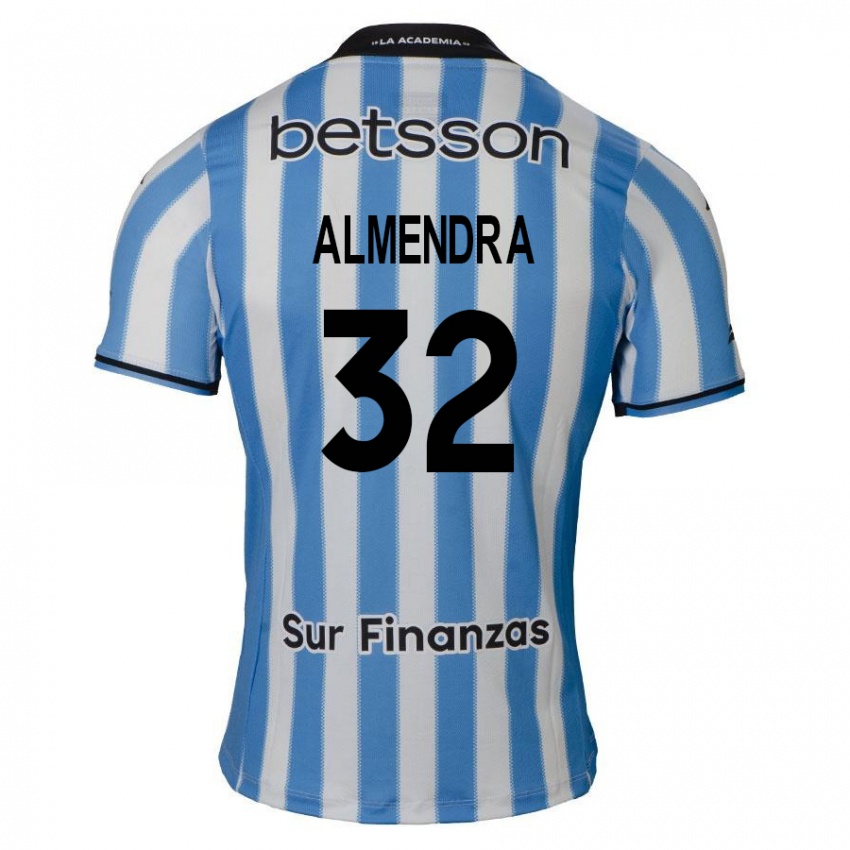 Kinder Agustin Almendra #32 Blau Weiß Schwarz Heimtrikot Trikot 2024/25 T-Shirt Österreich