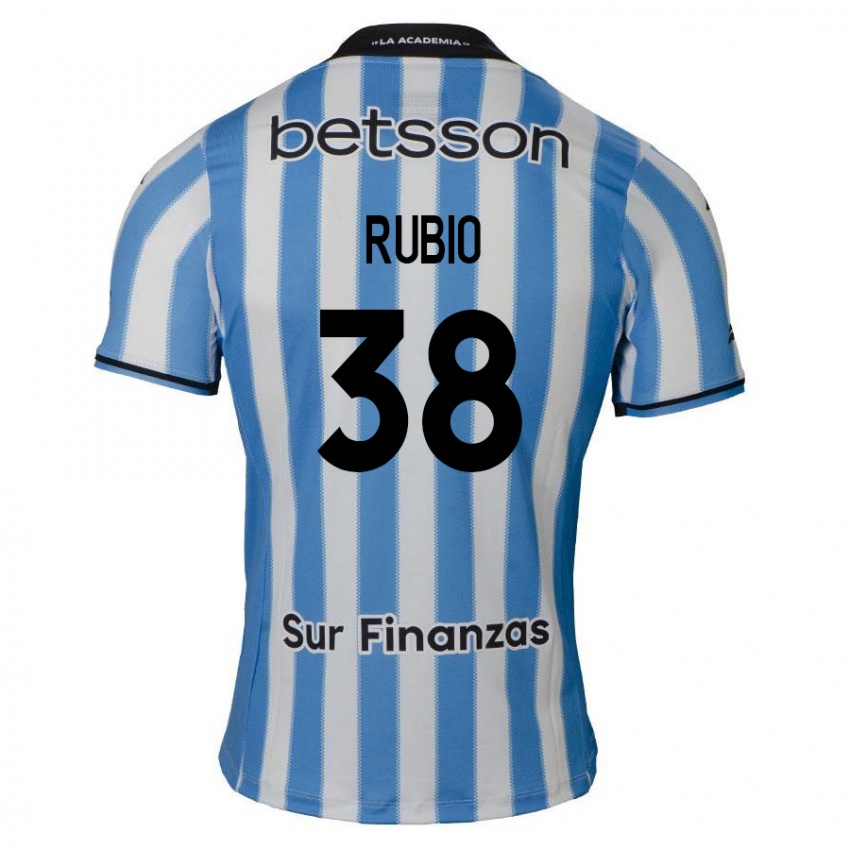 Kinder Tobías Rubio #38 Blau Weiß Schwarz Heimtrikot Trikot 2024/25 T-Shirt Österreich