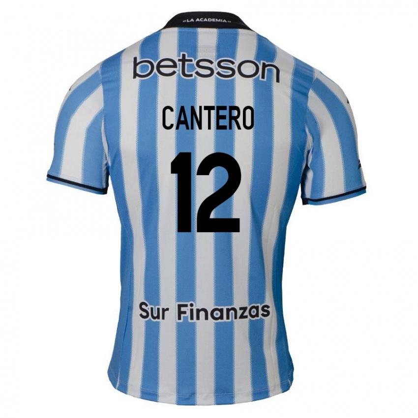 Kinder Milton Cantero #12 Blau Weiß Schwarz Heimtrikot Trikot 2024/25 T-Shirt Österreich