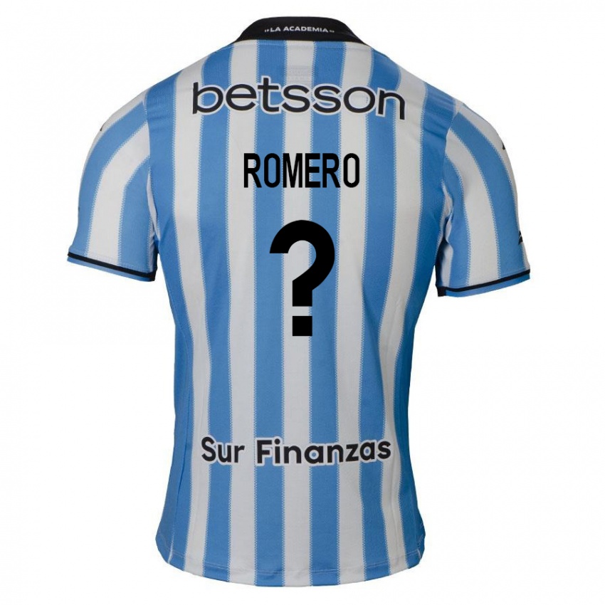 Kinder Benicio Romero #0 Blau Weiß Schwarz Heimtrikot Trikot 2024/25 T-Shirt Österreich