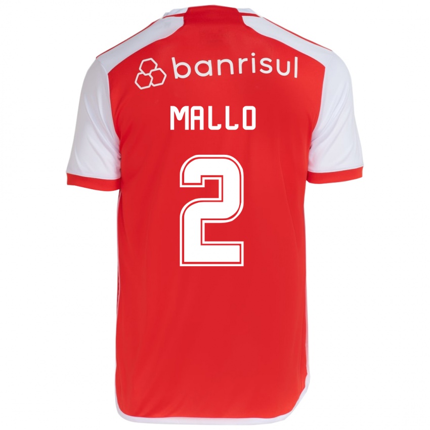 Kinder Hugo Mallo #2 Rot-Weiss Heimtrikot Trikot 2024/25 T-Shirt Österreich