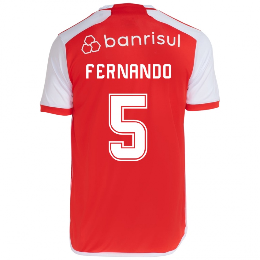 Kinder Fernando #5 Rot-Weiss Heimtrikot Trikot 2024/25 T-Shirt Österreich