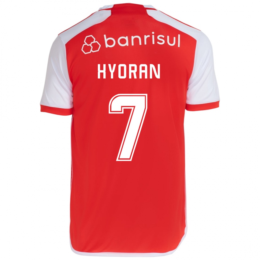 Kinder Hyoran #7 Rot-Weiss Heimtrikot Trikot 2024/25 T-Shirt Österreich