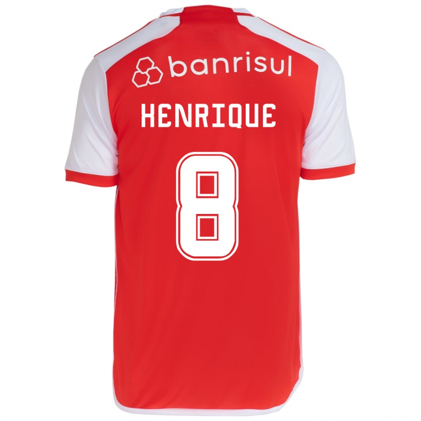 Kinder Bruno Henrique #8 Rot-Weiss Heimtrikot Trikot 2024/25 T-Shirt Österreich