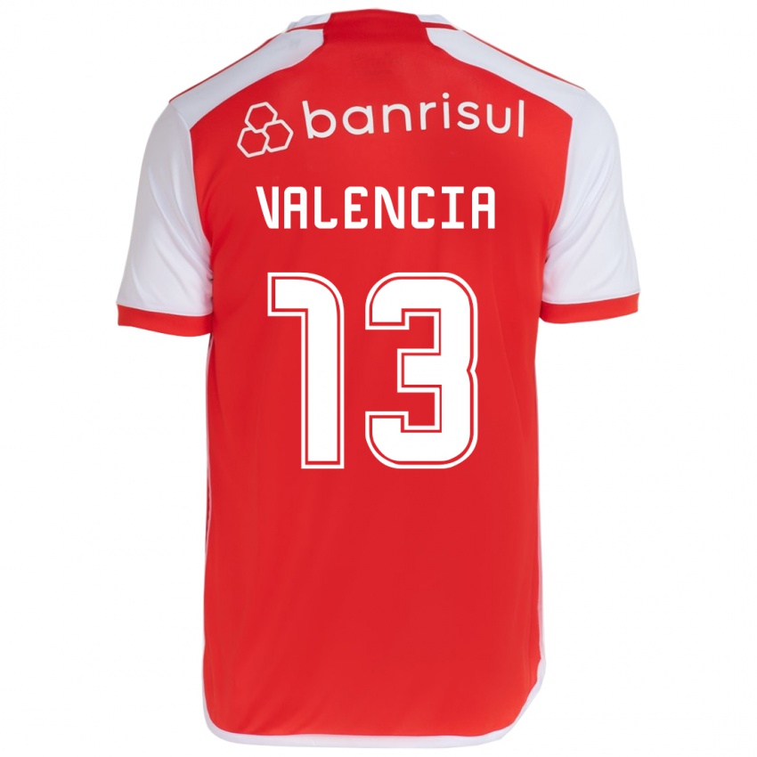 Kinder Enner Valencia #13 Rot-Weiss Heimtrikot Trikot 2024/25 T-Shirt Österreich