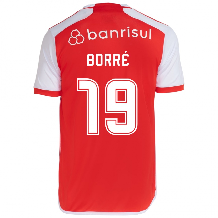 Kinder Rafael Borré #19 Rot-Weiss Heimtrikot Trikot 2024/25 T-Shirt Österreich