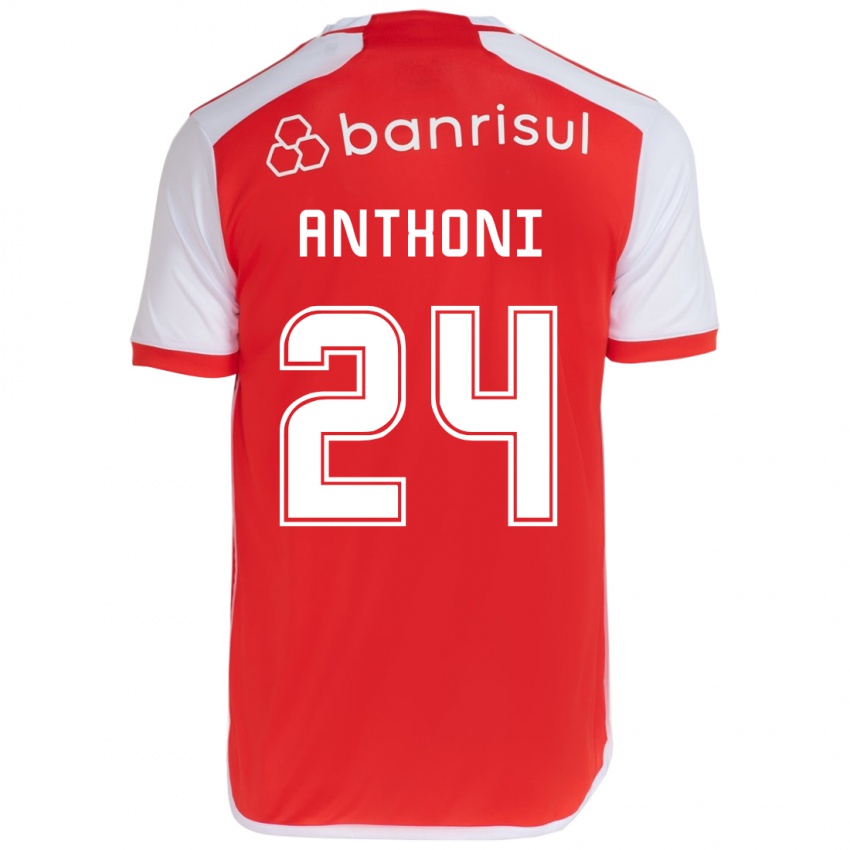 Kinder Anthoni #24 Rot-Weiss Heimtrikot Trikot 2024/25 T-Shirt Österreich