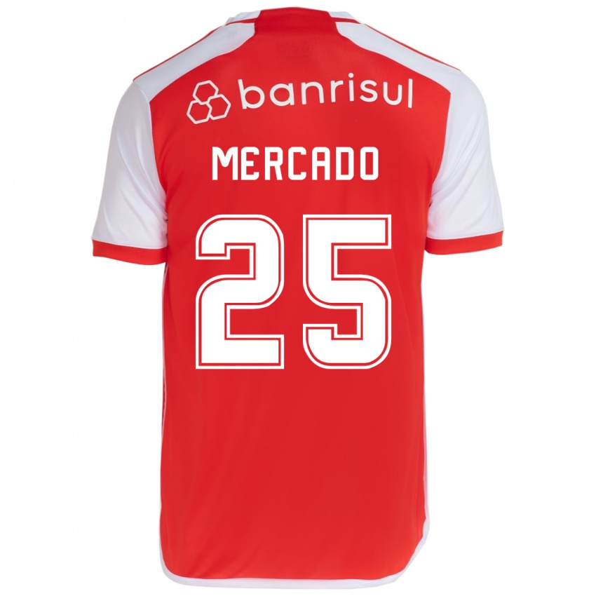 Kinder Gabriel Mercado #25 Rot-Weiss Heimtrikot Trikot 2024/25 T-Shirt Österreich