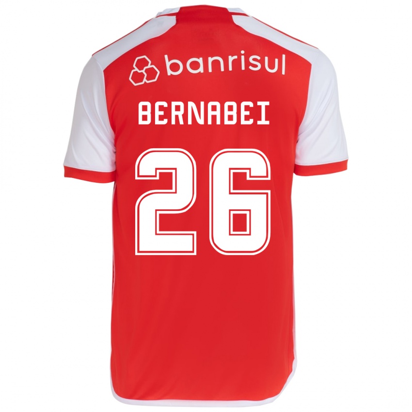 Kinder Alexandro Bernabéi #26 Rot-Weiss Heimtrikot Trikot 2024/25 T-Shirt Österreich