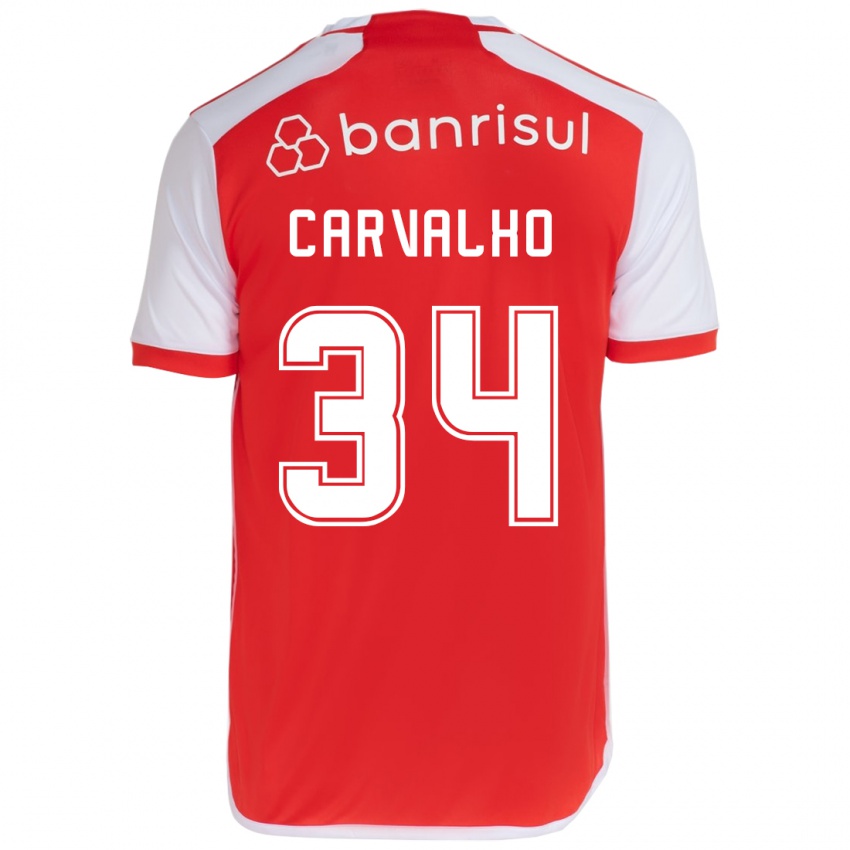 Kinder Gabriel Carvalho #34 Rot-Weiss Heimtrikot Trikot 2024/25 T-Shirt Österreich