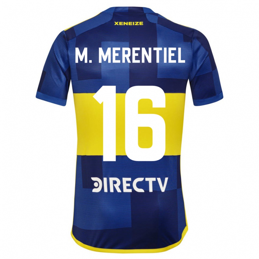 Kinder Miguel Merentiel #16 Blau Gelb Heimtrikot Trikot 2024/25 T-Shirt Österreich