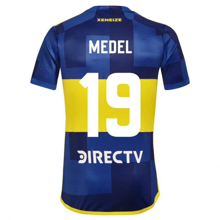 Kinder Gary Medel #19 Blau Gelb Heimtrikot Trikot 2024/25 T-Shirt Österreich