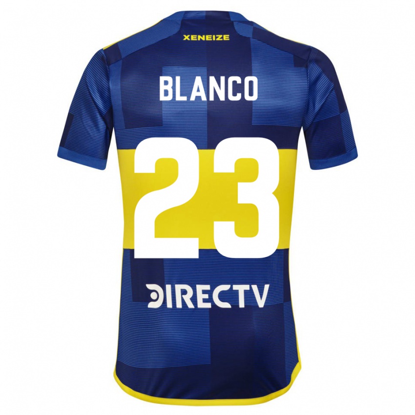 Kinder Lautaro Blanco #23 Blau Gelb Heimtrikot Trikot 2024/25 T-Shirt Österreich