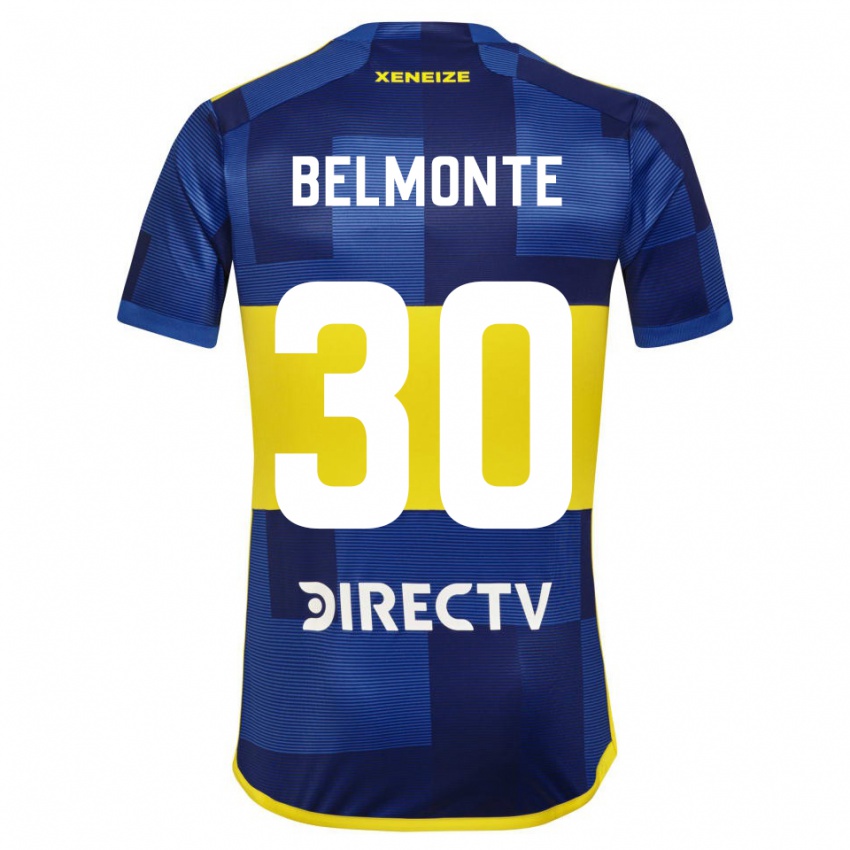 Kinder Tomás Belmonte #30 Blau Gelb Heimtrikot Trikot 2024/25 T-Shirt Österreich