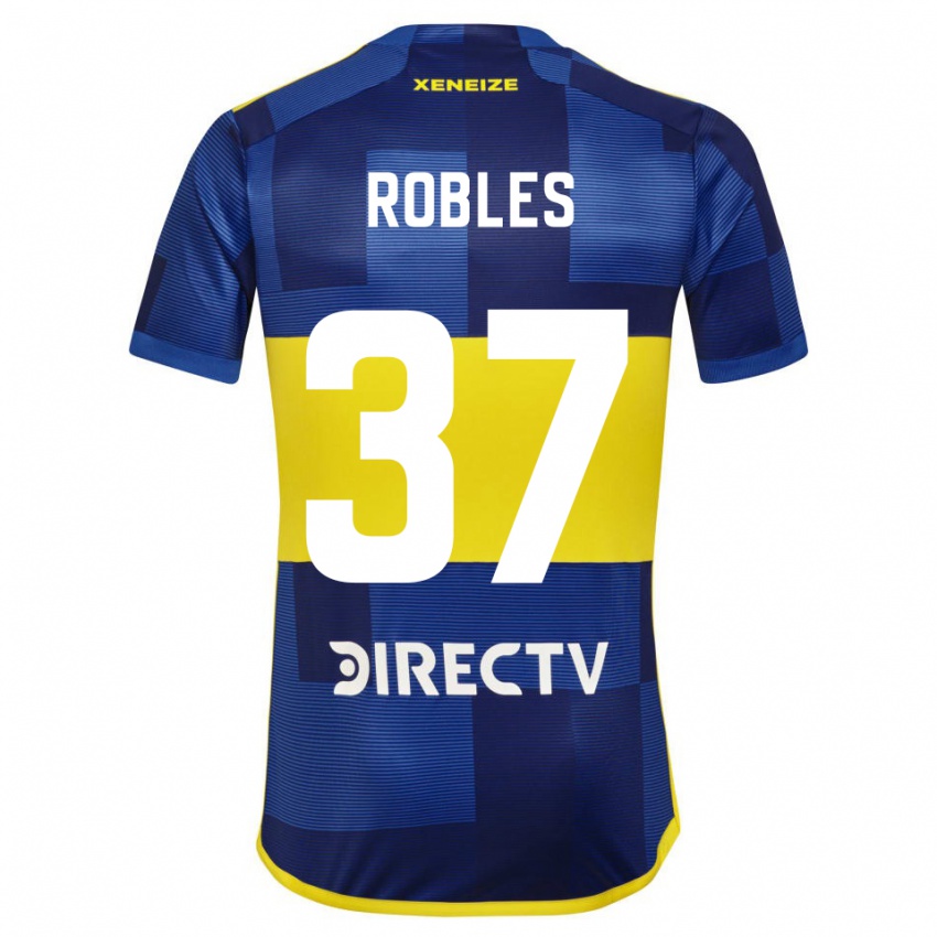 Kinder Sebastian Diaz Robles #37 Blau Gelb Heimtrikot Trikot 2024/25 T-Shirt Österreich