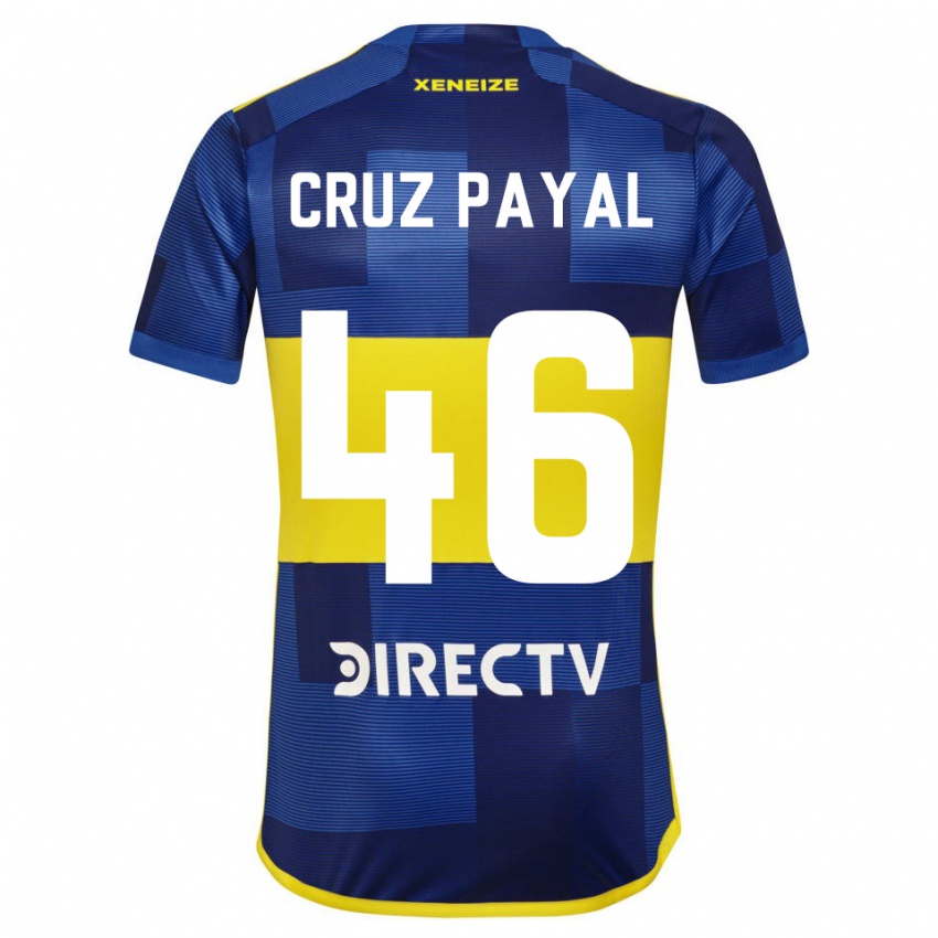 Kinder Juan Cruz Payal #46 Blau Gelb Heimtrikot Trikot 2024/25 T-Shirt Österreich