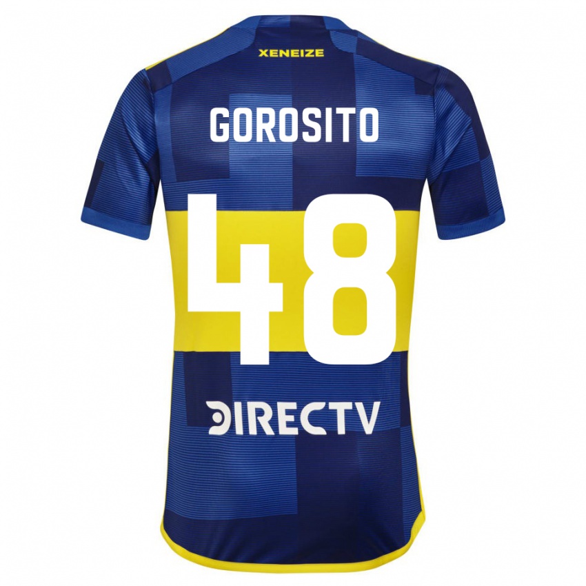 Kinder Dylan Gorosito #48 Blau Gelb Heimtrikot Trikot 2024/25 T-Shirt Österreich