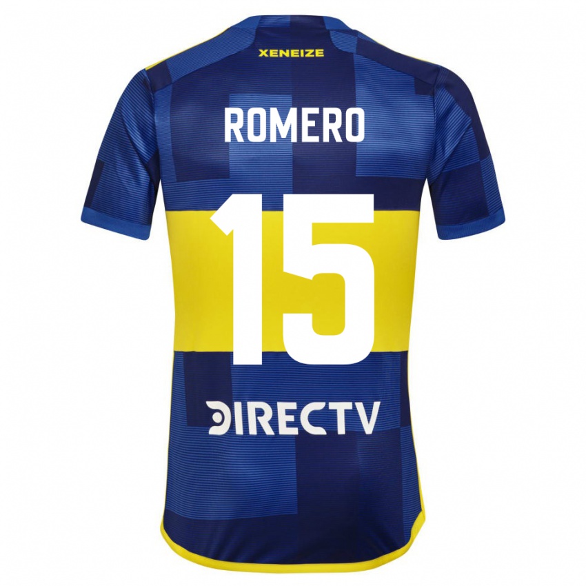 Kinder Alejo Romero #15 Blau Gelb Heimtrikot Trikot 2024/25 T-Shirt Österreich