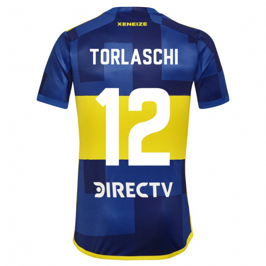 Kinder Lucas Torlaschi #12 Blau Gelb Heimtrikot Trikot 2024/25 T-Shirt Österreich