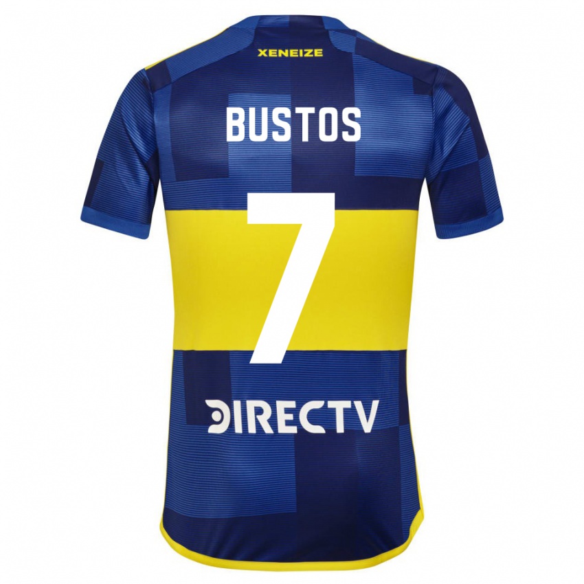 Kinder Tomás Bustos #7 Blau Gelb Heimtrikot Trikot 2024/25 T-Shirt Österreich