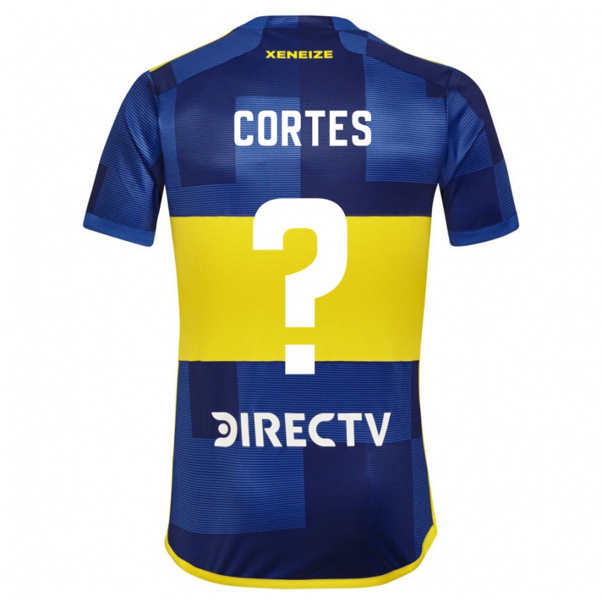 Kinder Brandon Cortes #0 Blau Gelb Heimtrikot Trikot 2024/25 T-Shirt Österreich