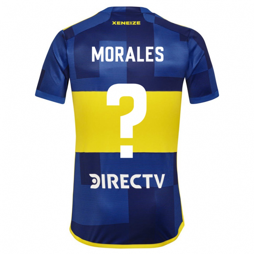 Kinder Gonzalo Morales #0 Blau Gelb Heimtrikot Trikot 2024/25 T-Shirt Österreich