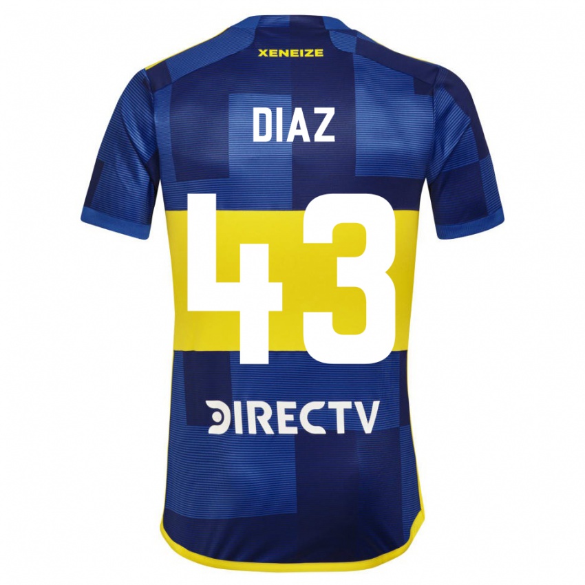 Kinder Tomas Diaz #43 Blau Gelb Heimtrikot Trikot 2024/25 T-Shirt Österreich