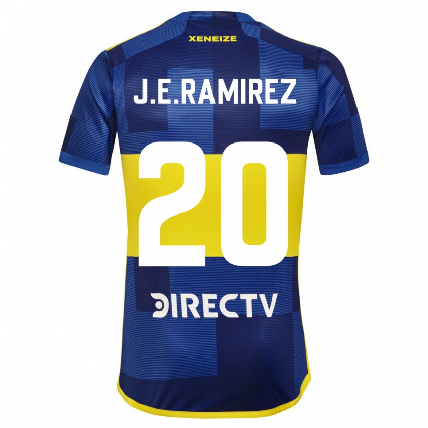 Kinder Juan Edgardo Ramirez #20 Blau Gelb Heimtrikot Trikot 2024/25 T-Shirt Österreich