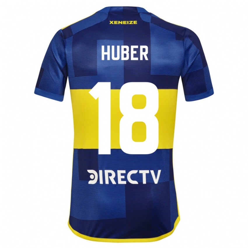 Kinder Clarisa Huber #18 Blau Gelb Heimtrikot Trikot 2024/25 T-Shirt Österreich