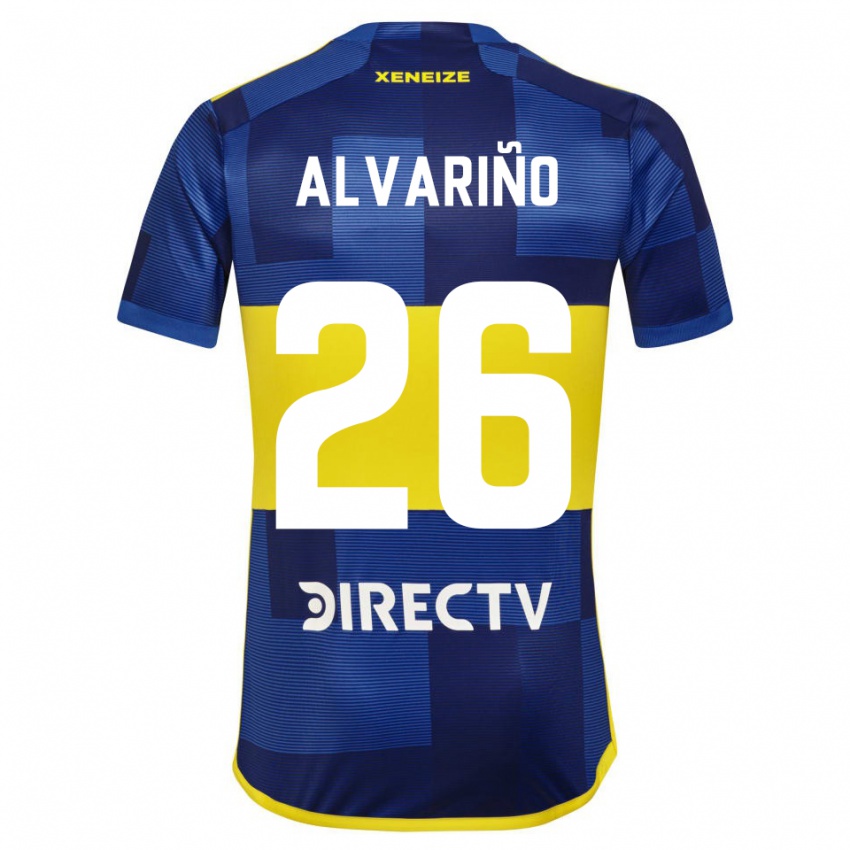 Kinder Alexis Alvariño #26 Blau Gelb Heimtrikot Trikot 2024/25 T-Shirt Österreich