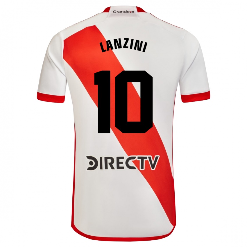 Kinder Manuel Lanzini #10 Weiß Rot Heimtrikot Trikot 2024/25 T-Shirt Österreich