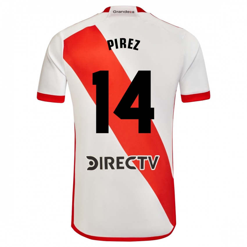 Kinder Leandro González Pírez #14 Weiß Rot Heimtrikot Trikot 2024/25 T-Shirt Österreich