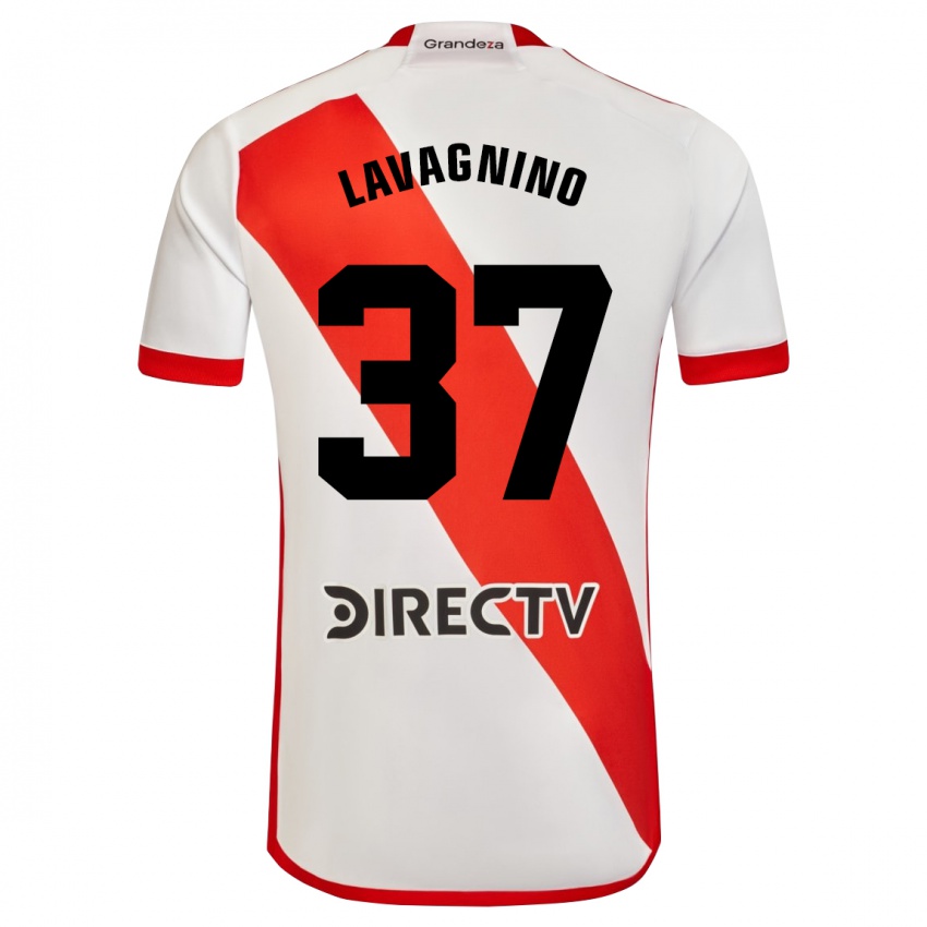 Kinder Lucas Lavagnino #37 Weiß Rot Heimtrikot Trikot 2024/25 T-Shirt Österreich