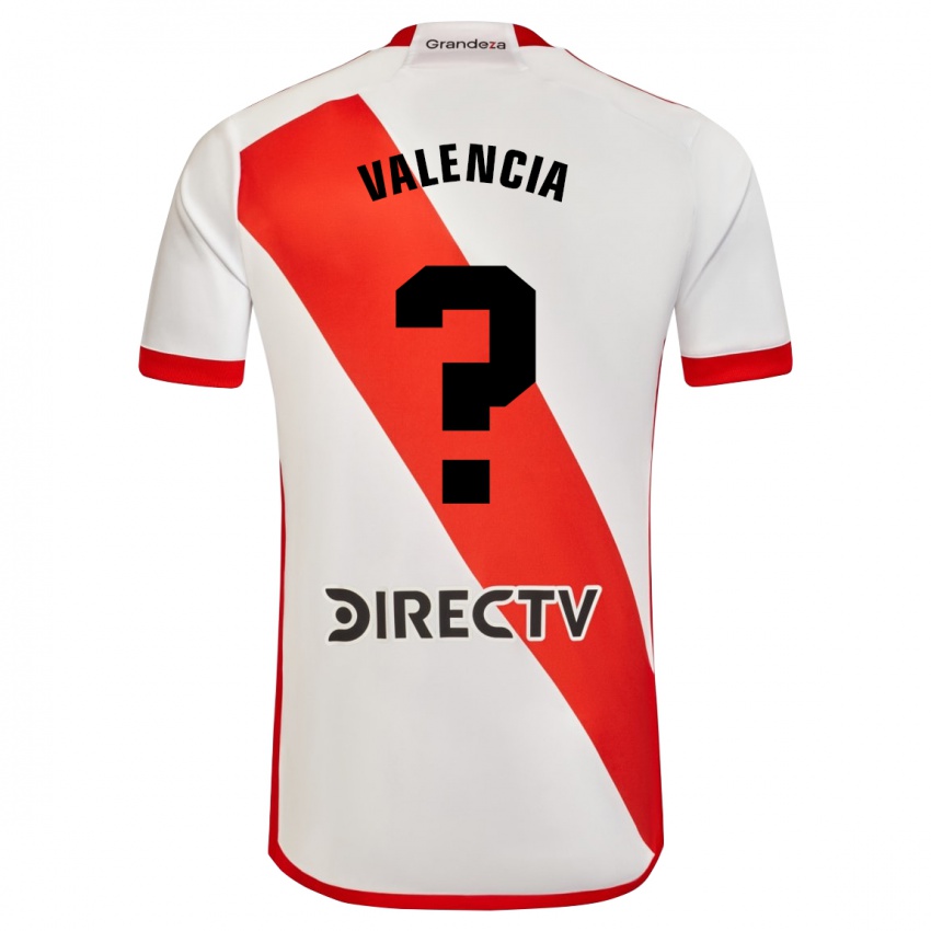 Kinder Oswaldo Valencia #0 Weiß Rot Heimtrikot Trikot 2024/25 T-Shirt Österreich