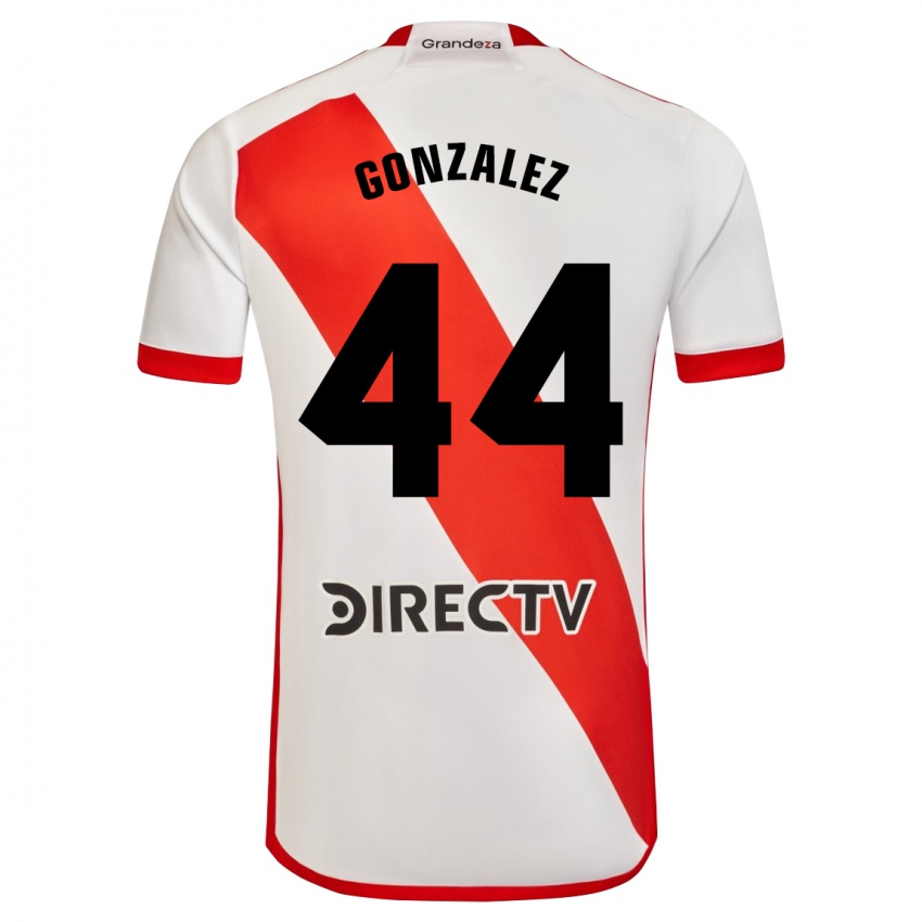 Kinder Alexis González #44 Weiß Rot Heimtrikot Trikot 2024/25 T-Shirt Österreich