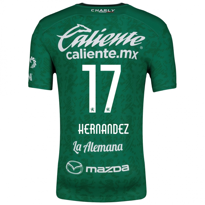 Kinder Daniel Hernández #17 Grün Weiß Heimtrikot Trikot 2024/25 T-Shirt Österreich