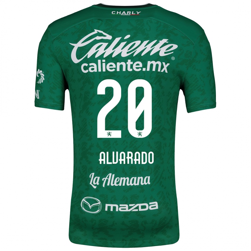 Kinder Alfonso Alvarado #20 Grün Weiß Heimtrikot Trikot 2024/25 T-Shirt Österreich