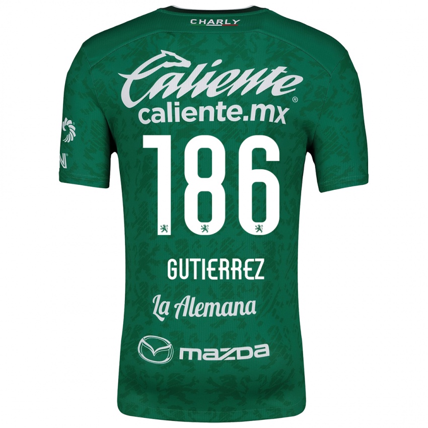 Kinder Alan Gutiérrez #186 Grün Weiß Heimtrikot Trikot 2024/25 T-Shirt Österreich