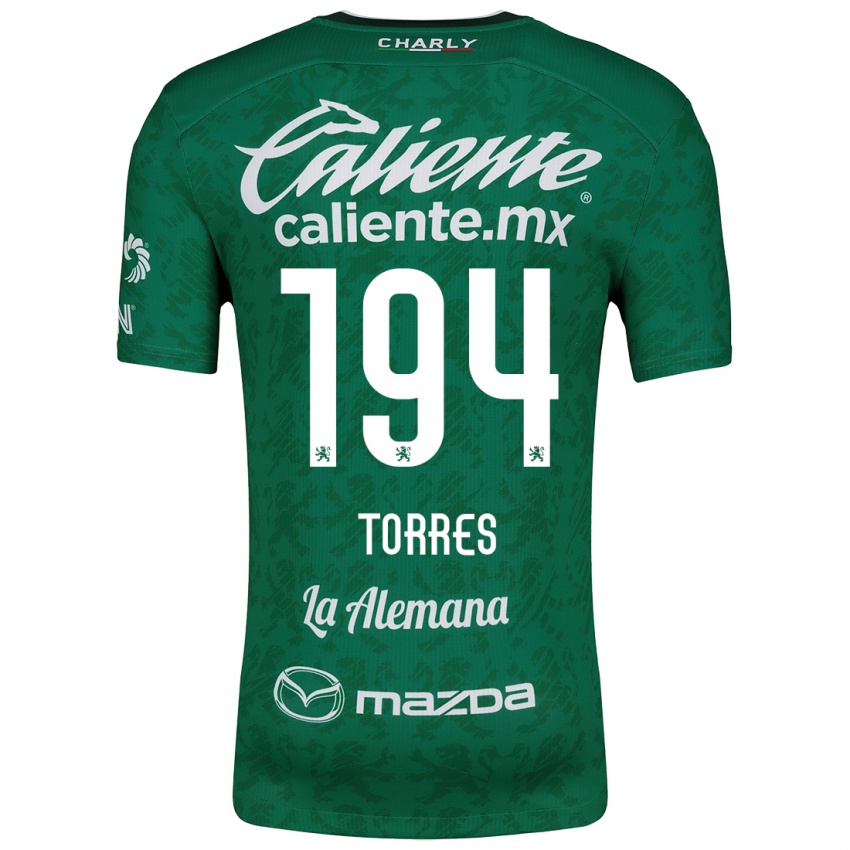 Kinder Erick Torres #194 Grün Weiß Heimtrikot Trikot 2024/25 T-Shirt Österreich