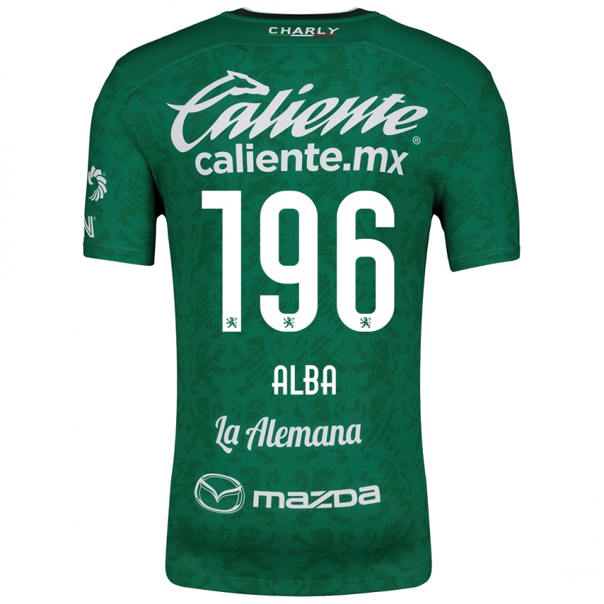 Kinder Óscar Alba #196 Grün Weiß Heimtrikot Trikot 2024/25 T-Shirt Österreich