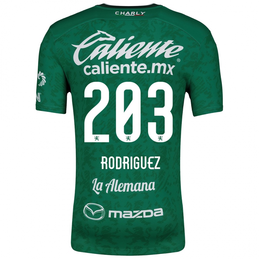 Kinder César Rodríguez #203 Grün Weiß Heimtrikot Trikot 2024/25 T-Shirt Österreich