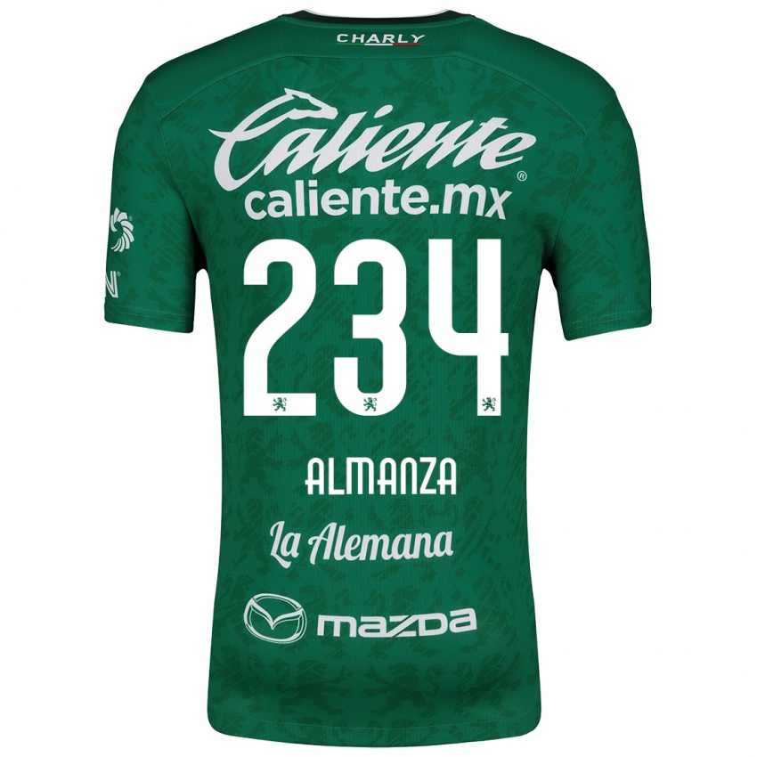 Kinder Román Almanza #234 Grün Weiß Heimtrikot Trikot 2024/25 T-Shirt Österreich