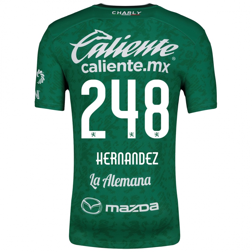 Kinder Fernando Hernández #248 Grün Weiß Heimtrikot Trikot 2024/25 T-Shirt Österreich