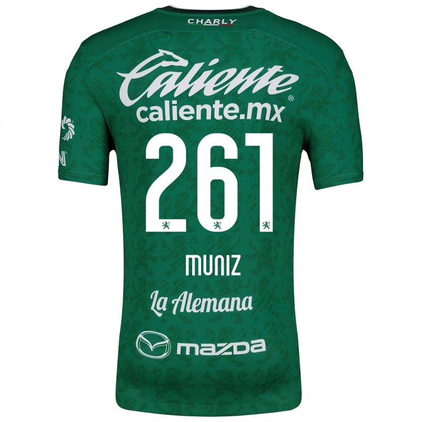 Kinder César Muñiz #261 Grün Weiß Heimtrikot Trikot 2024/25 T-Shirt Österreich