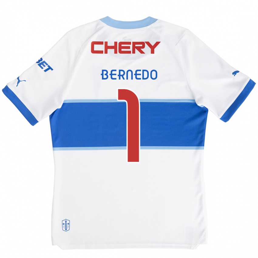 Kinder Vicente Bernedo #1 Weiß Blau Heimtrikot Trikot 2024/25 T-Shirt Österreich