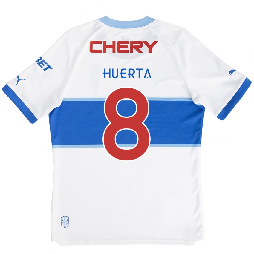 Kinder Valber Huerta #8 Weiß Blau Heimtrikot Trikot 2024/25 T-Shirt Österreich