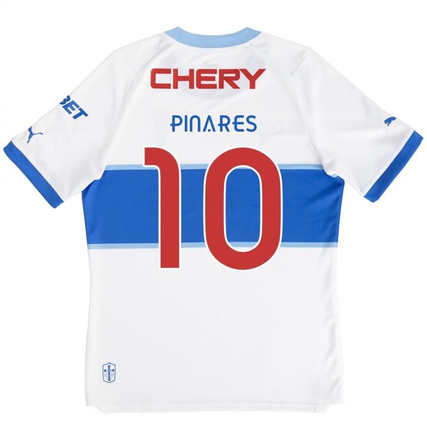 Kinder César Pinares #10 Weiß Blau Heimtrikot Trikot 2024/25 T-Shirt Österreich