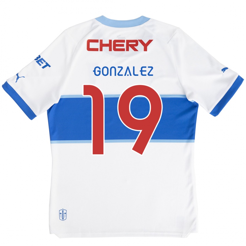 Kinder Bryan González #19 Weiß Blau Heimtrikot Trikot 2024/25 T-Shirt Österreich